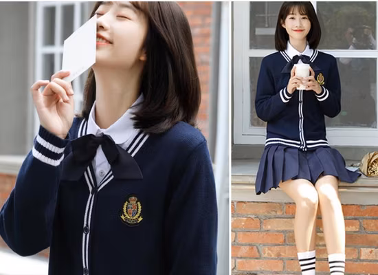 Chandail d'uniformes d'école maternelle d'enfants de modèle de jacquard de style de coton en gros