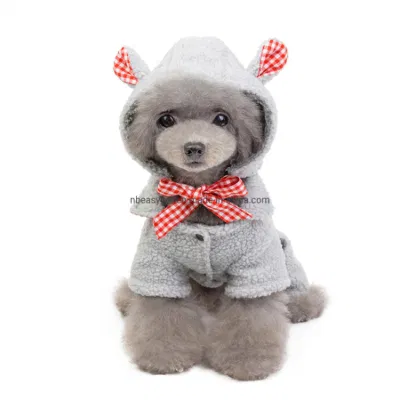 Pull pour petits chiens, manteau à capuche pour animaux de compagnie, vêtements pour animaux de compagnie, vêtements d'hiver et d'automne pour chiot, chien Teddy, Costume à quatre pattes Esg12445